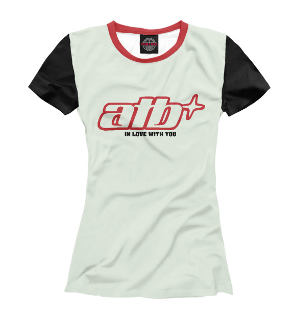 Женская футболка с изображением ATB цвета Белый