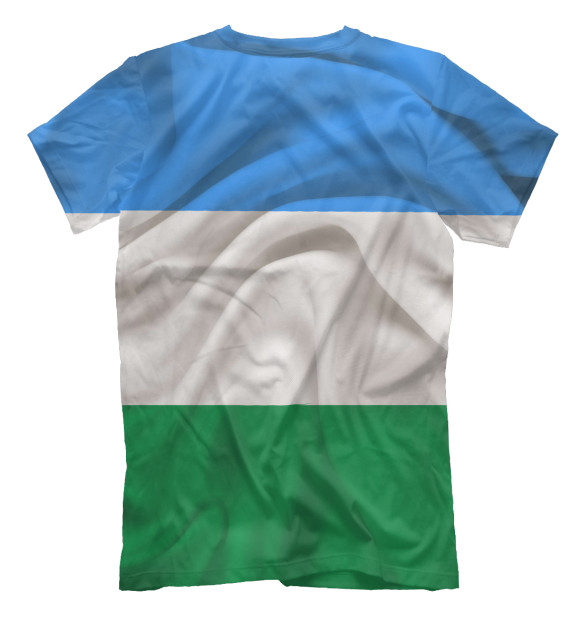 Мужская футболка с изображением Кабардино-Балкария цвета Белый