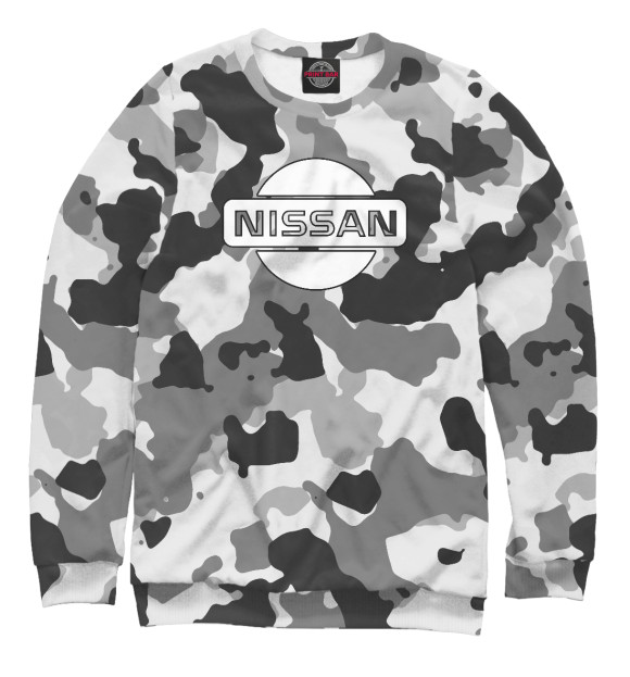 Свитшот для мальчиков с изображением Nissan цвета Белый