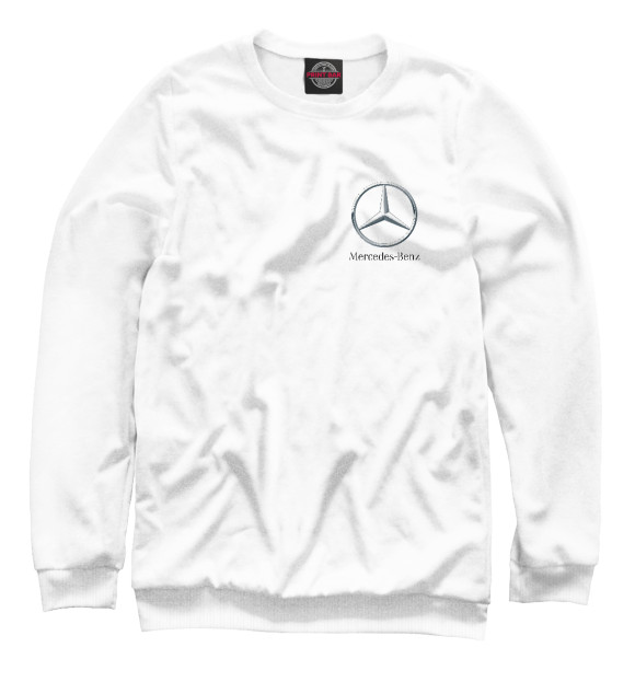Свитшот для девочек с изображением Mercedes Benz цвета Белый