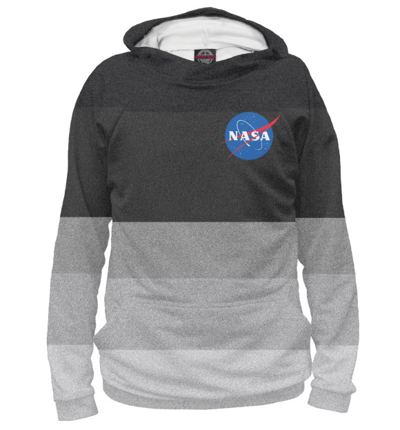 Худи для мальчика с изображением NASA цвета Белый