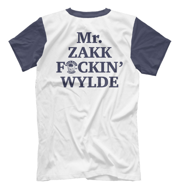 Мужская футболка с изображением Zakk Wylde цвета Белый