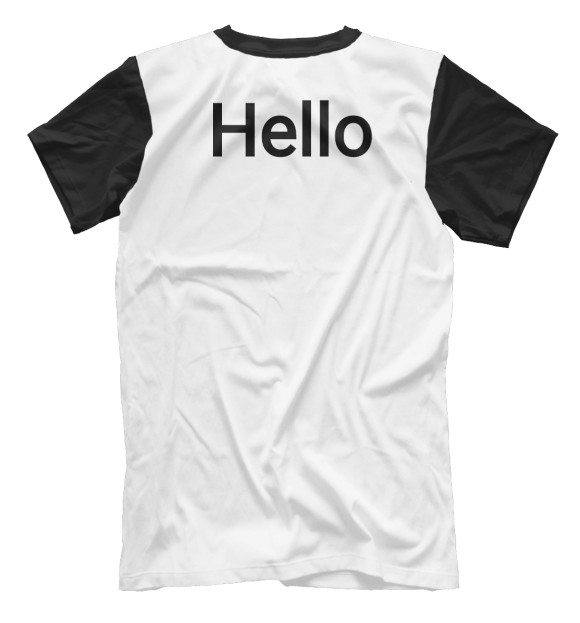 Мужская футболка с изображением Hello from Newcomers цвета Белый