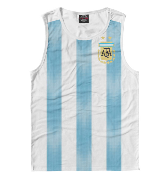 Майка для мальчика с изображением Форма Сборной Аргентины цвета Белый