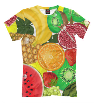 Мужская футболка Фрукты и ягоды