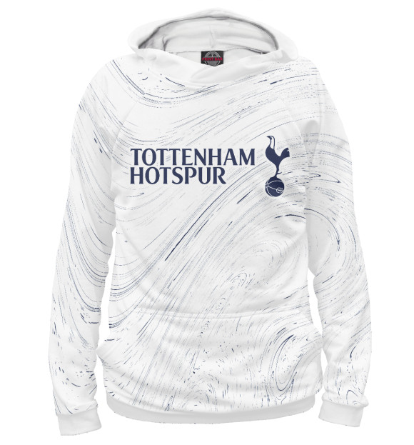 Женское худи с изображением Tottenham Hotspur цвета Белый