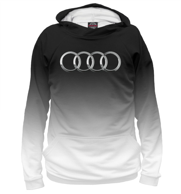 Женское худи с изображением Audi цвета Белый