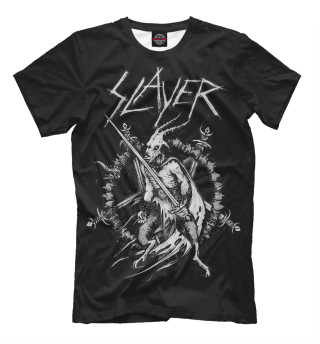Мужская футболка Slayer goat white