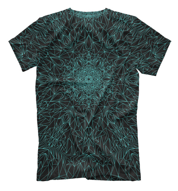 Мужская футболка с изображением Психоделическое солнце из Параллельной Вселенной цвета Белый