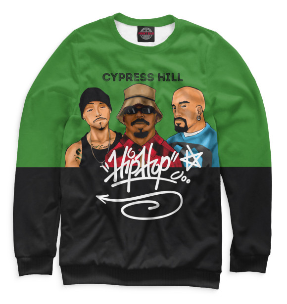 Свитшот для мальчиков с изображением Cypress Hill цвета Белый