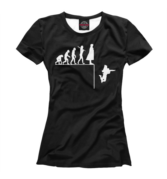 Женская футболка с изображением Sherlock Evolution цвета Белый