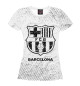 Футболка для девочек Barcelona гранж светлый