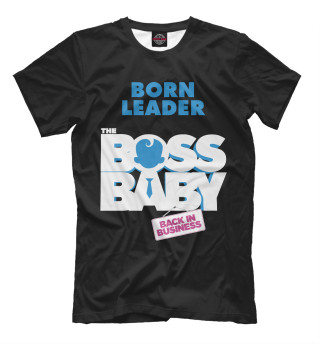 Мужская футболка Born leader - back in busin