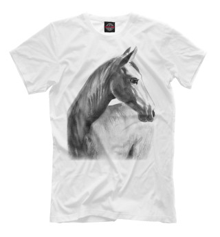 Мужская футболка Мечтательный конь