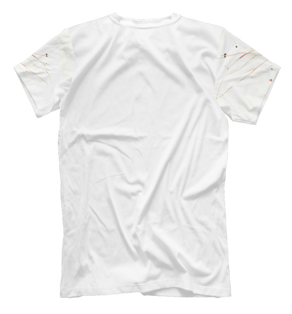 Мужская футболка с изображением Лис солдат цвета Белый
