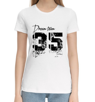Хлопковая футболка для девочек Dream team 35