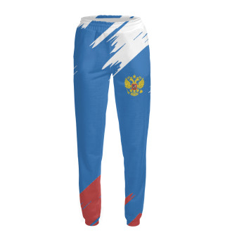 Женские спортивные штаны Флаг и герб России