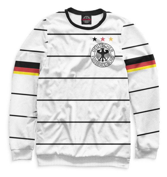 Мужской свитшот с изображением Сборная Германии цвета Белый