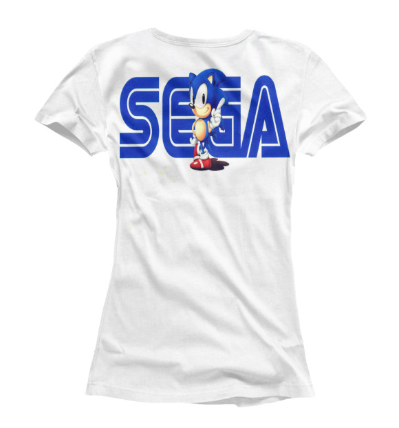Женская футболка с изображением SONIC цвета Белый
