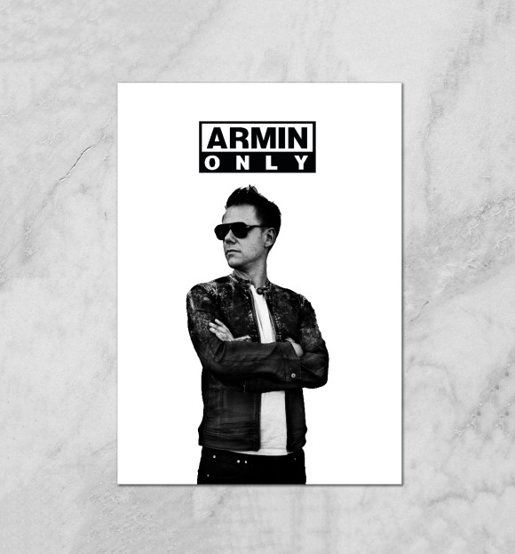 Плакат с изображением Armin Only цвета Белый