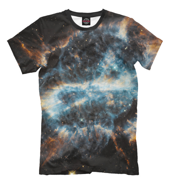 Мужская футболка с изображением Вселенная цвета Молочно-белый