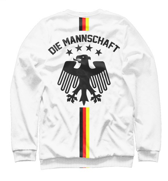 Свитшот для девочек с изображением Германия цвета Белый