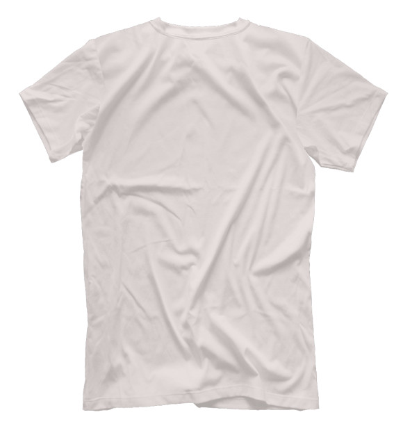 Мужская футболка с изображением Камень-ножницы цвета Белый