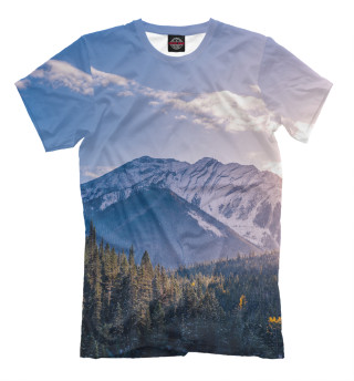 Мужская футболка Красивые горы
