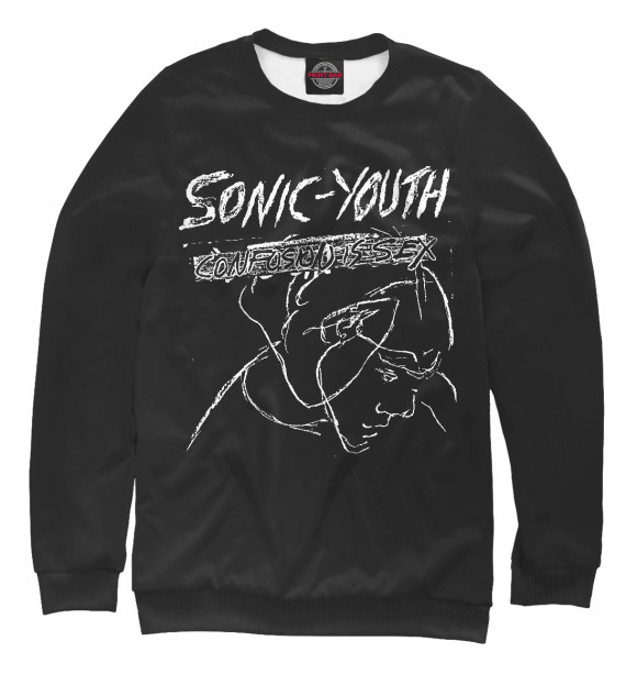 Свитшот для мальчиков с изображением Sonic Youth цвета Белый