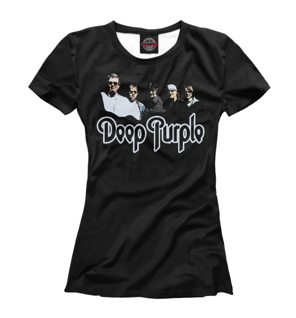 Женская футболка с изображением Deep Purple цвета Белый