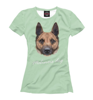 Женская футболка Malinois dog