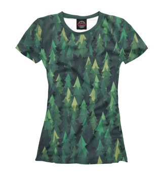Женская футболка Simple forest