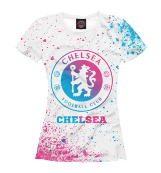 Футболка для девочек Chelsea Neon Gradient (цветные брызги)