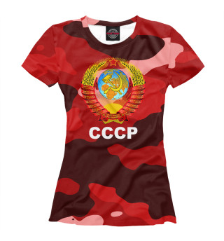 Футболка для девочек СССР Камуфляж