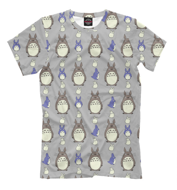 Мужская футболка с изображением Totoro цвета Бежевый