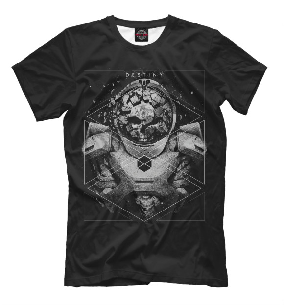 Мужская футболка с изображением Dead Titan цвета Белый