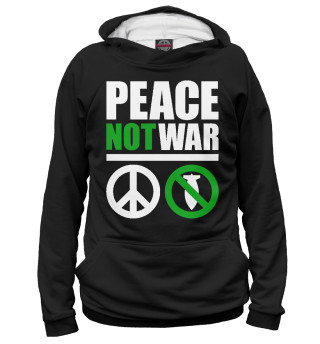 Мужское худи Peace not war white