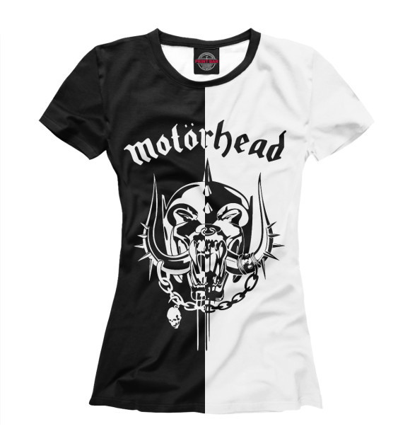 Женская футболка с изображением Motrhead цвета Белый