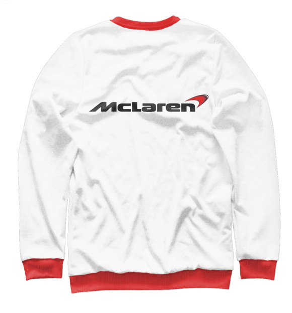 Женский свитшот с изображением McLaren цвета Белый