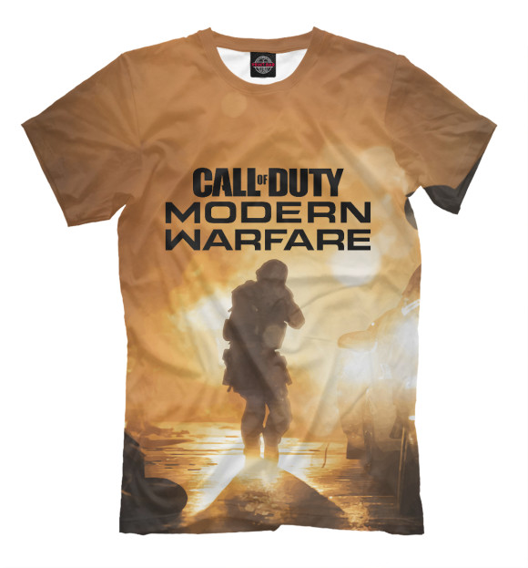 Футболка для мальчиков с изображением Call of Duty: Modern Warfare 2019 цвета Белый