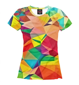 Женская футболка Цветная абстракция