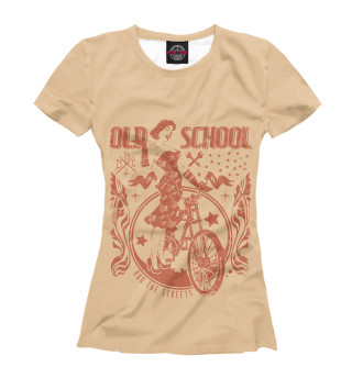 Женская футболка Old School Lady