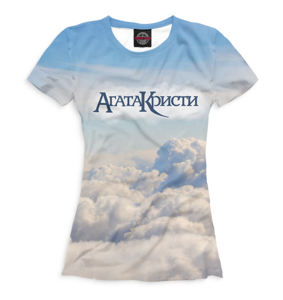 Женская футболка с изображением Агата Кристи цвета Белый