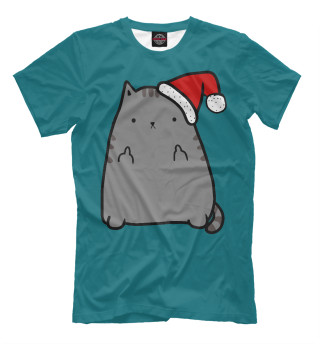 Мужская футболка Kitty New Year