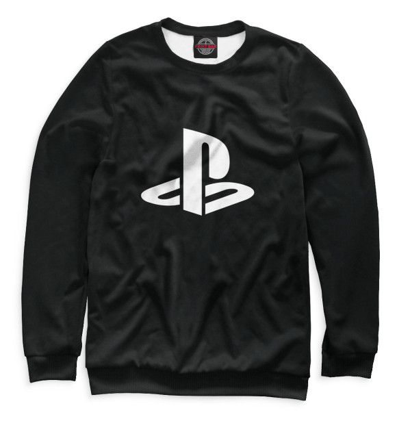 Мужской свитшот с изображением Sony PlayStation цвета Белый