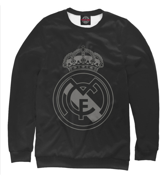 Свитшот для мальчиков с изображением FC Real Black Logo цвета Белый