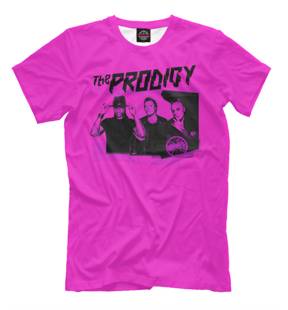 Мужская футболка с изображением Pink The Prodigy цвета Темно-розовый
