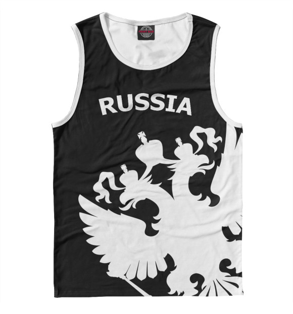 Майка для мальчика с изображением Russia Black&White Collection цвета Белый