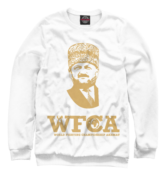 Мужской свитшот с изображением WFCA Federation White цвета Белый