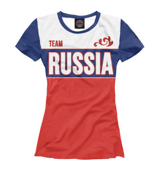 Женская футболка Team Russia